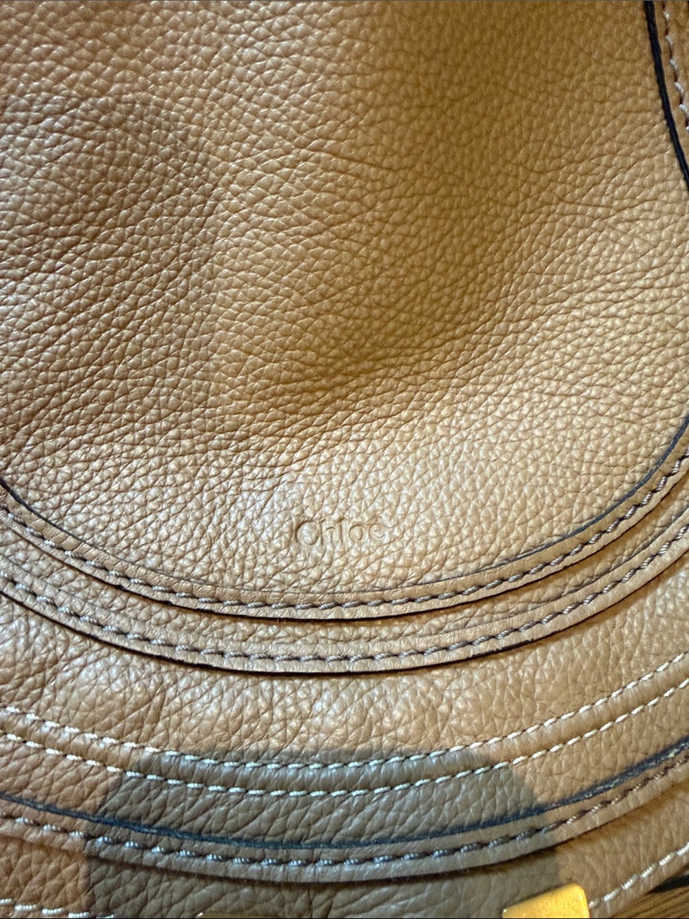 Chloe Tan Leather medium Marcie crossbody - Picture 2 of 10